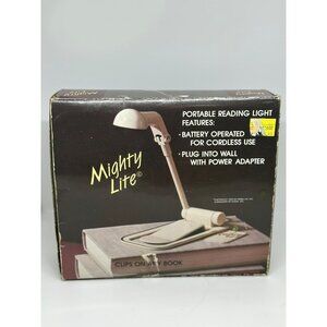 VTG 80's Mighty Lite By Mobilite Portable Reading Light New In Box TESTED